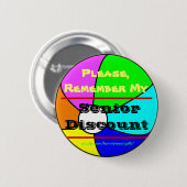 Herinner me Mijn Hogere Button van de Korting Beac (Voorkant /achterkant)