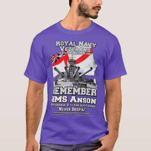 HERINNER U HMS ANSON Brits Slagschip T-shirt
