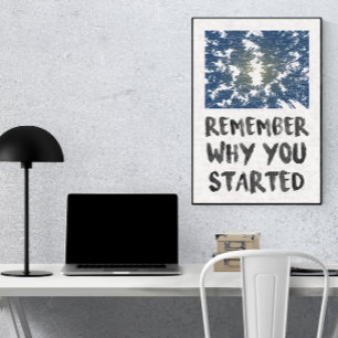 Herinner Waarom Bos Zonlicht Motivatationeel Poster