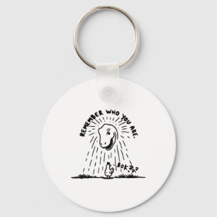 Herinner Wie Je Bent Grappige Kip Shirt Dinosaur Sleutelhanger