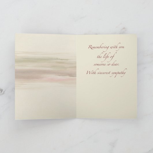 Herinnering 1e sterfdag van broer kaart (Binnen)