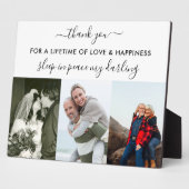 Herinnering 3 Foto Collage White Aangepast Fotoplaat (Zijkant)