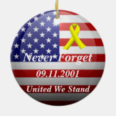 Herinnering 9-11 keramisch ornament (Achterkant)