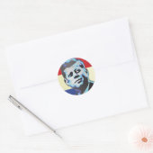 Herinnering aan John F Kennedy Ronde Sticker (Envelop)