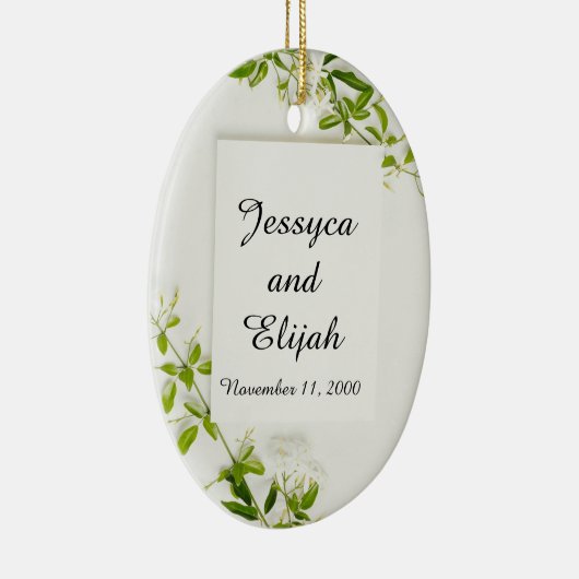 Herinnering aan jou keramiek/ovaal ornament huweli (Rechts)