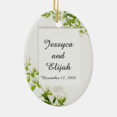 Herinnering aan jou keramiek/ovaal ornament huweli (Achterkant)