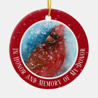 Herinnering aan mijn donortransplantatie Kerstmis Keramisch Ornament