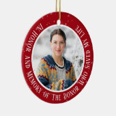 Herinnering aan mijn donortransplantatie Kerstmis Keramisch Ornament (Rechts)