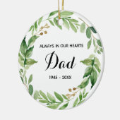 Herinnering aan pap Ornament kerstcadeautjes (Links)