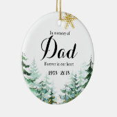 Herinnering aan pap Ornament kerstcadeautjes (Rechts)