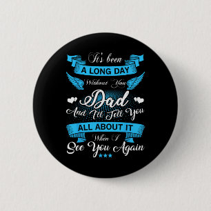 Herinnering Aan Papa Geheugen Van Mijn Vader In De Ronde Button 5,7 Cm