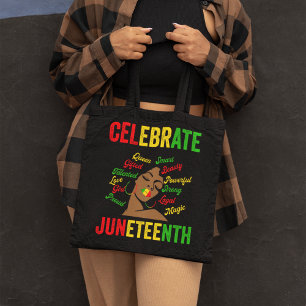 Herinnering aan voorouders Juneteenth Draagtas
