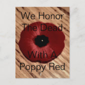 Herinnering Dag Poppie Briefkaart (Voorkant)