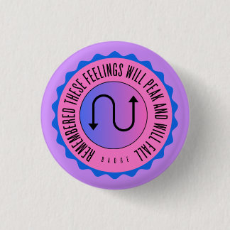 Herinnering: deze gevoelens zullen hoogtij vieren ronde button 3,2 cm