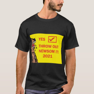 HERINNERING GAVIN NEWSOM 2021 MANNEN T-SHIRT