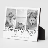 Herinnering in Liefde | Moderne Dierenherinnering- Fotoplaat (Zijkant)