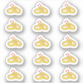 Herinnering jubileumdatum trouwringen planner sticker (Voorkant)