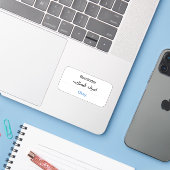 Herinnering Ken uw waarde in het Arabisch Sticker (Laptop met iPhone)