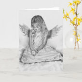 Herinnering Little Angel Kaart (Gele Bloem)