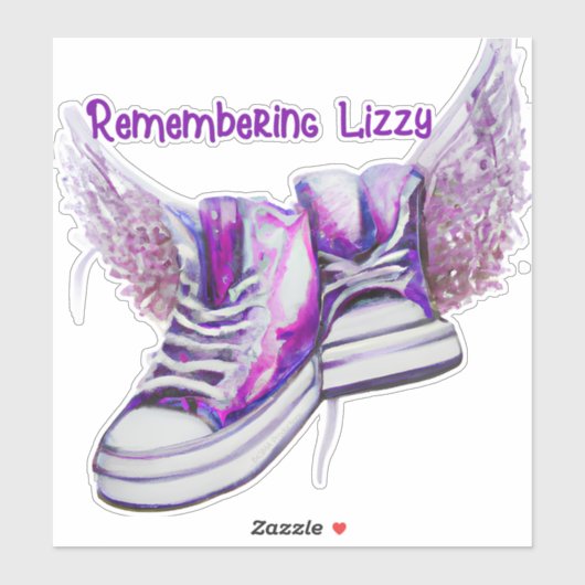 Herinnering Lizzy Custom-Cut Vinyl Sticker (Vel)