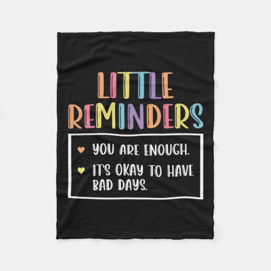 Herinnering mentale gezondheidsadviseur 1 fleece deken (Voorkant)