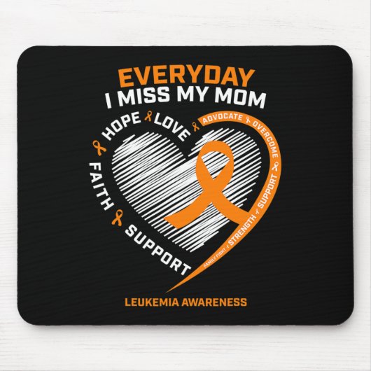 Herinnering Moeder Loving Memory van Moeder Leukem Muismat (Voorkant)