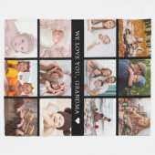 Herinnering Moeder Oma Foto Collage Fleece Deken (Voorkant (Horizontaal))