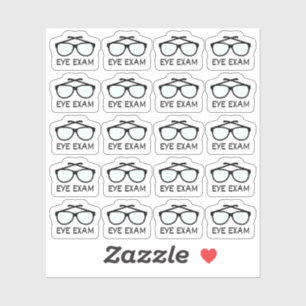 Herinnering oogtestafspraak opticien sticker