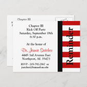 Herinnering Post Card2 Uitnodiging Briefkaart (Voorkant / Achterkant)