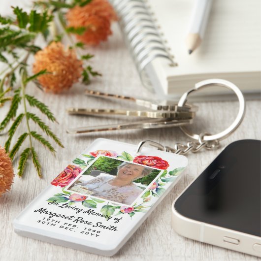 Herinnering Sleutelhanger Foto Rouw Herdenking Ver (Voorkant Rechts)