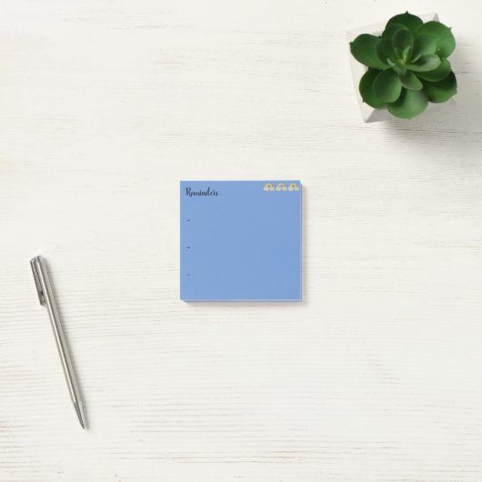 Herinnering Sticky Note met regenbogen (Kantoor)