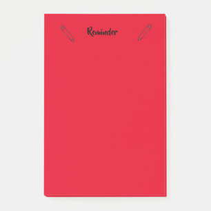 Herinnering Sticky Notes Red