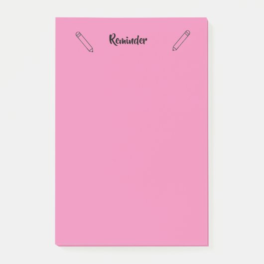 Herinnering Sticky Notes Roze (Voorkant)