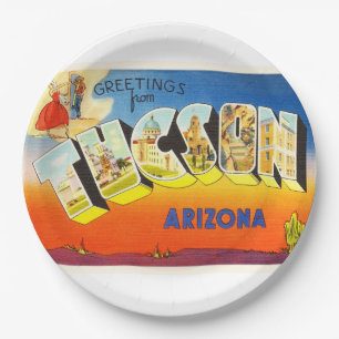 Herinnering van de Reis van Arizona AZ van Tuscon Papieren Bordje