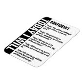 Herinnering vertrouwensdoelstellingen aanpassen magneet (Linkerzijde)