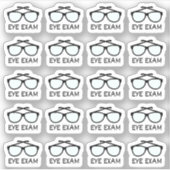 Herinnering voor afspraak met opticien voor oogond sticker (Voorkant)