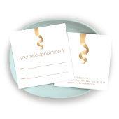 Herinnering voor benoeming Hair Curl Salon Afsprakenkaartje