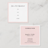 Herinnering voor benoeming Trendy Elegant Design P Afsprakenkaartje (Voorkant / Achterkant)