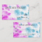 Herinnering voor benoeming visitekaartje (Voorkant / Achterkant)