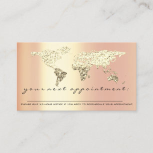 Herinnering voor benoeming Word Map Gold Trader Fi Visitekaartje
