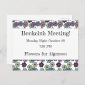 Herinnering voor bloemenboekenclub briefkaart (Voorkant / Achterkant)