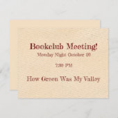 Herinnering voor bookclub (Voorkant / Achterkant)