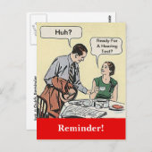 Herinnering voor briefkaart-retro-koppeling briefkaart (Voorkant / Achterkant)