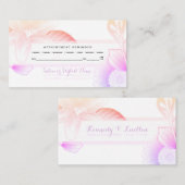 herinnering voor de benoeming van de zomerbloem afsprakenkaartje (Voorkant / Achterkant)