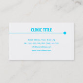 Herinnering voor een basisafspraak met een witte t visitekaartje (Achterkant)