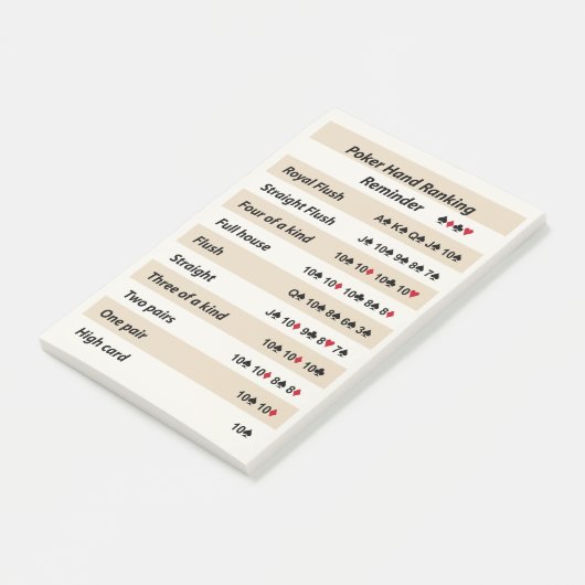 Herinnering voor handbediening met beige strepen post-it® notes (Schuin)