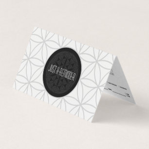 herinnering voor heilige geometrie gevouwen afspra visitekaartjes