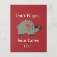 Herinnering voor kinderen dat Jezus van hen houdt!