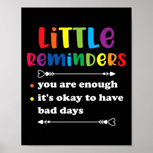 Herinnering voor mentale gezondheidsadviseur poster (Voorkant)