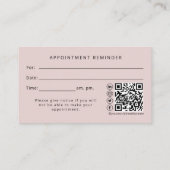 Herinnering voor moderne fotochiropractor visitekaartje (Achterkant)